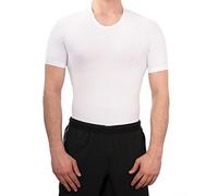 Seamless Compression Shirt for Man Boobs, Gynecomastia, Shapewear for Men (XL, White)