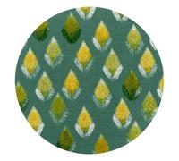 Seamless Corn on the Cob Sage Green Background Round Mouse Pad, Mousepad with Non-Slip Rubber Base, Computer Gaming Pads for Wireless Mouse, Easy Gliding