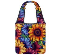 Seamless Doodle Anchor Canvas Tote Bag for Women, Medium Reusable Grocery Totes Washable and Eco-friendly
