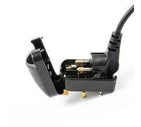 Seamless EU Schuko to UK 3 Pin Converter Plug: Reliable Travel Adapter for Easy Power Conversion, Black 13A