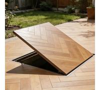 Seamless Floor Hatch Basement Entry DoorRecessed Cel Access Panel for Home Renovat Invisible C Door (29"x39")&Design