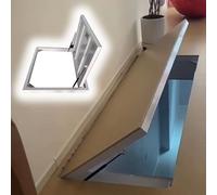 Seamless Floor Hidden Hatch Interior, Flush Mounted Basement Floor Hatch Door Opening Cover, Concealed Access Panel with Suction Cups Opener(LXW 1000x650mm/39.4x25.6in)