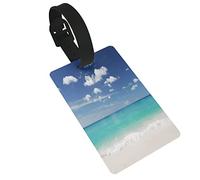 Seamless Geometric Aztec Pattern 2 PC PVC Luggage Tags Privacy Cover Silicone Luggage Tags Travel Suitcase Tags Travel Accessories