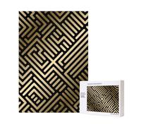 Seamless Geometric Striped Pattern,300 Pieces Wooden Jigsaw Family Game Jigsaw Puzzles for Adults Teens