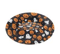 Seamless Halloween Pumpkin and Ghosts Pattern Anti-Slip Pet Dog Beds fluffier Dog Cave Bed for Small Size Pets Sleeping cama elevada para Perros Grandes