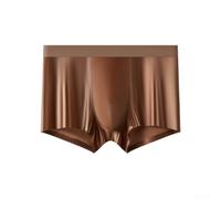 Seamless Ice Silk Boxer Shorts Men Glossy Breathable