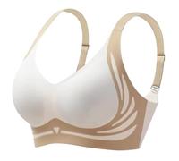 seamless jelly bra, Bras for Women Non Wired Seamless Jelly Bra Wireless Push Up Solid Color Comfort Support Padded Sleep Bralettes for Womens Ladies Soft Brass Super Plus Size Regular