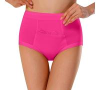 Seamless Knickers For Women Big Knickers For Women Cotton High Waisted Knickers For Women Knickers For Women Full Brief Underwear High Waist Big Knickers Running Briefs Women Hot Pink