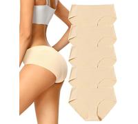 Seamless Knickers for Women Nude,No Vpl Ladies Underwear Hipster,Breathable Women's Briefs Multipack,No Show Pants Microfibre,Comfortable Bikini Panties,Invisible Undies Stretch Underpants 5 Pack