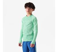 Seamless Long-sleeved Thermal Football Base Layer Shirt Keepdry For Kids - Green