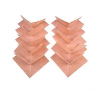 Seamless Membrane Waterproofing Corner For Shower Bathtub Steam Room Orange Polyethylene Inside Corner Patch 14x14x5cm Pack Of 4 Units(10pc Outside)