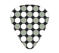 Seamless Octagonal Patterns,12 Pcs Guitar Pick,3 Different Thickness Plectrums for Acoustic Guitar Bass Ukulele (0.46mm 0.96mm 0.71mm)