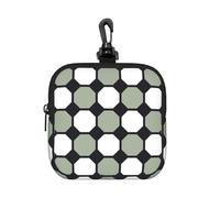 Seamless Octagonal Patterns, Square Zipper Storage Bag, Neoprene Coin Purse, Small Wallets, Change Pouch, Change Purse
