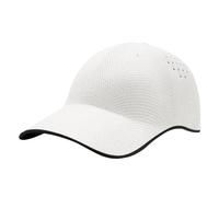 Seamless Packable Lightweight Sports Baseball Cap | Ultra-Breathable Portable Quick-Dry Hat for Golf Fitness Outdoor Hiking Mountain Fishing Travel Sports Casual White
