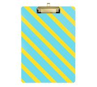 Seamless Pattern Bright Acrylic clipboard Bulk Pack Standard Letter A4 Size Hard Board for Soccer Truck Driver Gold 12x9in Tabla para escribir con Clip