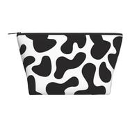 Seamless Pattern with Spotted Cow, Toiletry Pouch Makeup Bag Cosmetic Bag Portable Travel Toiletry Bag