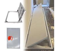 Seamless Recessed Floor Hatch - Discreet Basement Entry Door Invisible Crawl Space Access Panel for Home Renovation & Storm Shelter Large Size 36x25in (910x640mm)