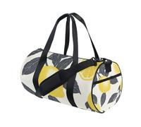 Seamless Retro Lemon Large Capacity Travel Hand Bag Airplane Traveling Weekender Overnight Bag