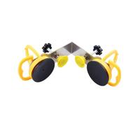 Seamless Seam Setter Seam Joining Leveling Metal 90 Degree Stone Seam Setter Double Suction Cup, Yellow