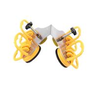 Seamless Seam Setter Seam Joining Leveling Metal 90 Degree Stone Seam Setter Four Suction Cup, Yellow