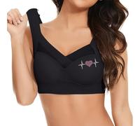 Seamless Sports Bra Wirefree Yoga Bra for Women UK Plus Size Push Up Soft Breathable Full Wrap Everyday Bras Sale Non Wired Slik Lace Full Coverage Lift Up Bra with Removable Pads Comfort Crop Vest