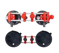 Seamless Stone Seam Setter 8 Inch Vacuum Suction Cup with Pressure Guage for Tile Joint Leveling Hand Tool for Pulling and lifting(2 Pieces)