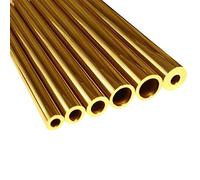 Seamless Straight Brass Round Tube Brass Round Tubes for Model Building Craft Multiple Sizes 100mm Long(5x4mm)
