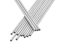 Seamless Straight Pipe, 304 Stainless Steel Seamless Capillary Tube 500mm Silver 1mm OD Wall Thickness 0.1-0.35mm(1x0.1mm)