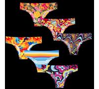 Seamless Summer Brazilian Knickers - 6 Pk OddBalls Multi 14