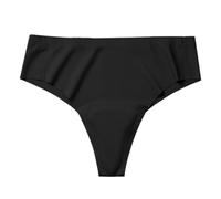 Seamless Thongs for Women,No Show Crotch Outline,Invisible Panties Lines,Workout G-Strings Underwear Seamless Thongs for Women No Show Thong Knickers Invisible Underwear Black