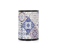 Seamless Tiles Portuguese Spanish Italian Ashtrays For Cigarettes For Car with Lid Automotive Ash Tray for Office Travel Home, Cigarette Butt Receptacle Outdoor Smell Proof Stainless Steel Car