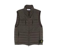 STONE ISLAND Mens Seamless Tunnel Nylon Down-TC Vest - Colour: V0078 Coal Grey - Size: Large