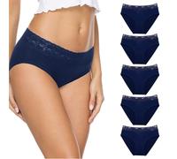 Seamless Underwear for Women with Lace 5 Pack Seamless Cotton Briefs Multi Packs Seamless Underwear Microfiber Underwear Invisible Slim Fit Briefs