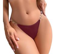 Seamless Underwear For Women - Women's Comfortable Hot Adjustable Low Waist Thong Belt Crotch Triangle Lace String Elastic Breathable Soft Satin Fashion Panties Underwear Modern