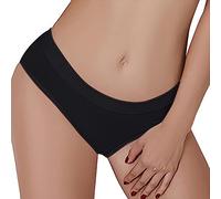 Seamless Underwear Women's Underwear Women's Cotton Seamless Thong Medium Waist Briefs Brazil Comfortable Hipsters Panties Without Seam Stretch Panties Invisible Thongs Plain Briefs Lingerie