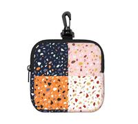 Seamless Vector Terrazzo Patterns, Square Zipper Storage Bag, Neoprene Coin Purse, Small Wallets, Change Pouch, Change Purse