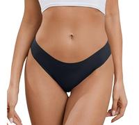 Seamless Women Underwear Thongs,High Waisted Cut No Show Ladies Knickers,Breathable Panties, High Rise Seamfree Comfortable Tanga,Soft Invisible Female G-String Undies Gifts for Her