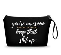 SEAMOON Friendship Gifts for Women,Female,Bestie,Bff,Sister,Girl,Small Makeup Pouch Gifts,Best Friends gift Cosmetic Bags,Long Distance Friendship Gifts,Birthday Gifts for Her, fri15-black