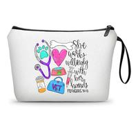 SEAMOON Vet Tech Gifts Vet Med Gifts Veterinarian Gift Cool Gifts for Veterinarians Future Veterinarian Gifts Makeup Bag Cosmetic Bag Thank You Gifts Appreciation Gifts, Multicolor, Veterinarian