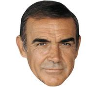 Sean Connery (80s) Celebrity Mask, Flat Card Face, Fancy Dress Mask