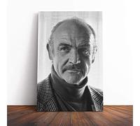 Sean Connery Canvas Wall Art Print 24x16 Inch | Ready to Hang, Gallery Wrapped, Fade-Resistant Inks, Securely Packaged, UK Made