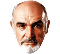 Sean Connery (Goatee) Celebrity Mask, Flat Card Face, Fancy Dress Mask