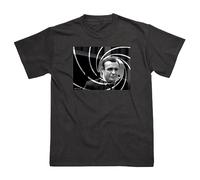 Sean Connery T Shirt for Men, Machine Washable Mens T Shirt, Mens Black Tshirt, James Bond Mens Tshirt, Sean Connery Black T-Shirt, James Bond Gifts - Genuine Sean Connery Merchandise