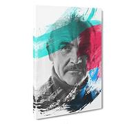 Sean Connery V2 Canvas Print | Gallery Wrapped 30mm Frame Wall Art | 30x20 inches | Ready to Hang | Modern Picture | Living Room Bedroom Lounge Office