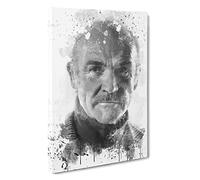 Sean Connery V3 Canvas Print | Gallery Wrapped 30mm Frame Wall Art | 30x20 inches | Ready to Hang | Modern Picture | Living Room Bedroom Lounge Office