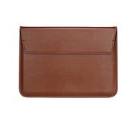 Seanai 13-13.6 Inch Lightweight Laptop Sleeve, PU Leather Protective Case with Stand Function, Compatible with MacBook Neo 13 A18 Pro Air 13 Pro 13 M5 M4 M3 M2 M1, for HP Dell Lenovo Notebook, Brown