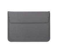 Seanai 13-13.6 Inch Protective Laptop Sleeve, PU Leather Case with Stand Function, Soft Plush Lining, for MacBook Neo 13 A18 Pro / Air13 / Pro 13 M5 M4 M3 M2 M1, for HP Dell Microsoft Notebook, Gray
