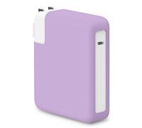 Seanai 61W/67W Soft Silicone Power Adapter Sleeve Case for MacBook 2022-2016 Pro 14 inch M2 M1 A2779 A2442 & Pro 13 inch M2 M1 A2338 A2289 A2251 A1989 A2159 A1706 A1708 61W/67W Charger Cover, Purple