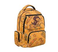 SEANATIVE 17 Inch Backpack for Kids Dachshund 600D Breathable School Bag with Multi-Pockets for Grades 3-6 Ages 9-12