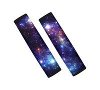 SEANATIVE 2 Pack Colorful Galaxy Pattern Universal Comfortable Seat Belt Cover for Kid Boys Girls